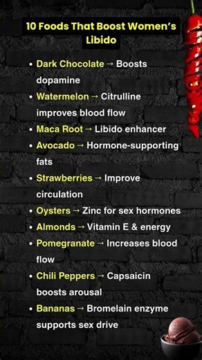 10 Best Foods For LIBIDO