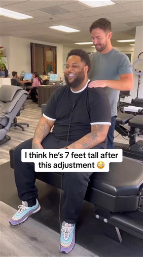 His first time getting adjusted didn’t disappoint #adjustment #chiropractor #fyp | REZAlution LLC