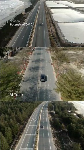 Watch This Drone Follow a Moving Car! | Potensic ATOM 2 AI Track