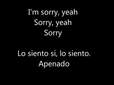 Justin Bieber - Sorry ft. J Balvin (Lyric + Español)
