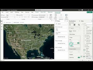 powerbi filledmap and mapwith piechat map back groundchange easy