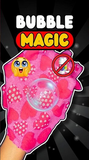Amazing Bubble Magic Trick ✨🔮😱#shorts #experiment #diy #craft #bubble #origami #tricks #howto #art