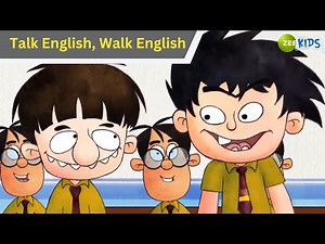 Talk English, Walk English | Badrinath and Budhdeb | Comedy Cartoon | Hindi Cartoon | TV | KidZ