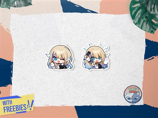 Serval Landau Honkai: Star Rail Stickers- Vinyl Glossy Waterproof Stickers Bottle Stickers | Laptop Stickers | Gift Stickers - Etsy