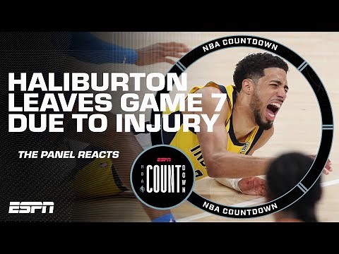 NBA Countdown reacts to Tyrese Haliburton’s injury in Game 7 of the NBA Finals