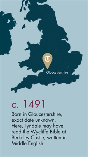 Marking 500 years since William Tyndale’s English translation of the New Testament, this short clip offers a snapshot of his life and enduring historical significance. View the full 3-minute animation on YouTube. 🔗https://snip.ly/xy47nl | Tyndale House