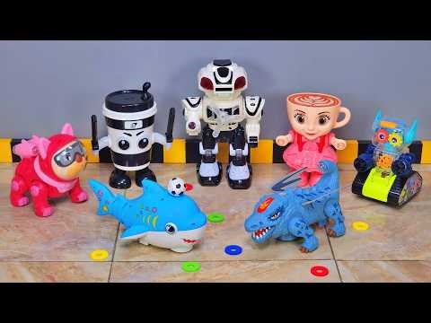 Unboxing Dino Dragon Robot, Remote Control Dog Robot, Dancing Robot, Transparent Robot, Warrior R...