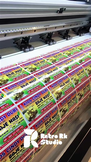 Proses Cetak Stiker Label Ayo Percantik Lagi packaging ta Dengan Cetak Label Di RetroRk - Free Design - Free Ongkir