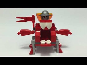 LEGO Mixels Red Mixadel Stop Motion Build Bricks and Clay Play