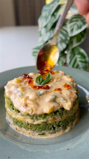 Spinach, Corn & Cheese Rice Bowl ☘️🌽🧀