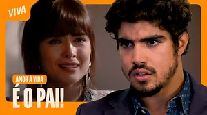 2.8M views · 61K reactions | Casada com Guto e se envolvendo com Michel, Patrícia descobriu que estava grávida, mas não sabia quem era o pai da criança. Após realizarem um exame de DNA, Michel descobre que é o pai do filho que Patrícia espera e fica emocionado. O casal comemora o resultado do exame e decide ficar juntos. Fofos né? ❤️ #AmorÀVida #CenasMarcantes | Globoplay Novelas | Facebook