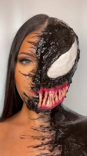 Halloween Venom Makeup Tutorial by Bonnie Corban | SFX