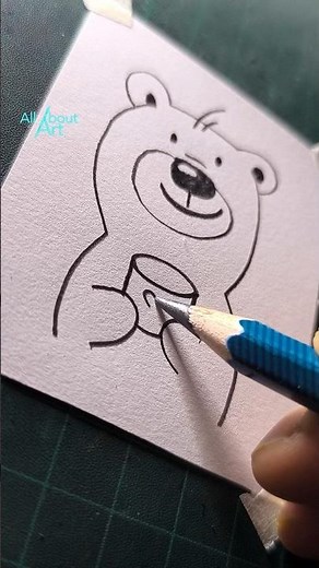 how to draw a cute bear