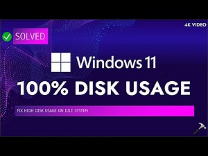 Solved: 100% or high disk usage in Windows 11