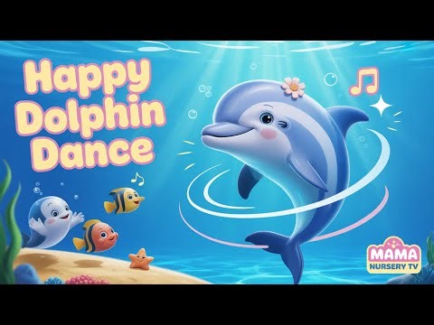 Happy Dolphin Song 🎵 | Dance and Splash with Dolphin | Kids Rhymes