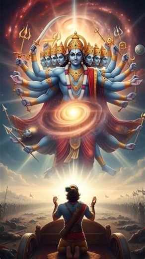 Mahabharat Vishwaroop | Lord Krishna’s Cosmic Form Revealed 🌌🔥 #shorts