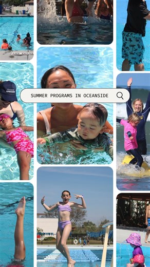 Is your child looking to havve fun in the sun? Oceanside Parks and Rec Aquatics has got you covered!🌊 We offer various summer programs such as Lifeguard in Training, Synchronized Swimming and Surf Camp! Not only are these programs fun, but they also teach kids valuable water safety skills! Aquatics is looking to inspire the next generation of water lovers whether it is learning to be a lifeguard, showcasing coregraphed routines, or shredding on some waves. If you are interested in learning more