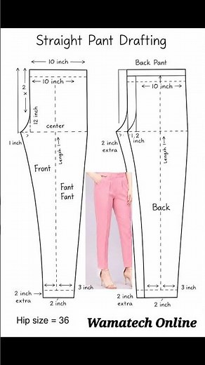 👖 Perfect Straight Pant Drafting for Beginners