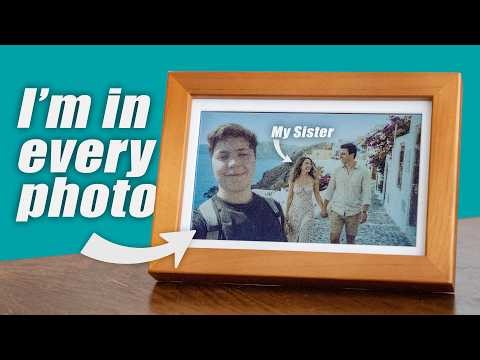 I built a Picture Frame that adds me to every Photo