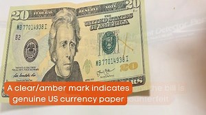 Watch instruction on how to use the counterfeit pen on Amazon Live