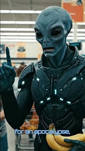 Alien casually suggests humanity should prepare for the end #blurbfiles #comedy #shorts