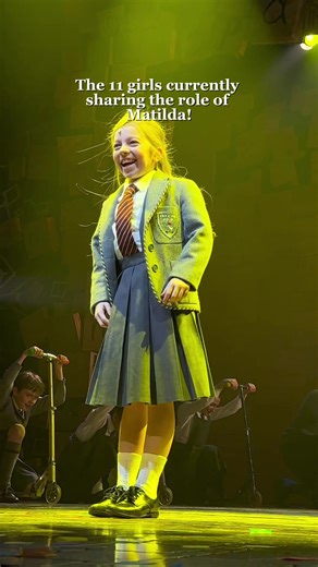 Their poses are all so different! Blessed to currently have three official productions of Matilda running, which means 11 different Matilda’s! 4 west end, 4 uk tour and 3 International tour matilda wormwoods (they each rotate sharing the role) 💙 #matildathemusical #musicaltheatre #matildawormwood #matildapose #curtaincall