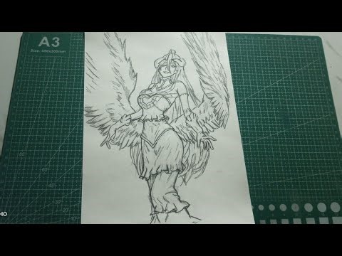 Drawing Albedo from Overlord LIVE | Full Process