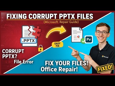 Fixing Corrupt PPTX Files (Microsoft PowerPoint)