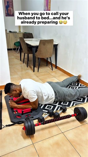 I went to call my husband to bed… and this man is already preparing 😭🙄