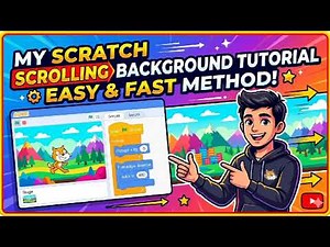 New 2026 trick for scrolling background in Scratch ( easy step by step) 🔥