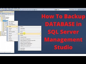 How to Backup Database in SQL Server Management Studio | Smartoffice Attendance | Biomax attendance