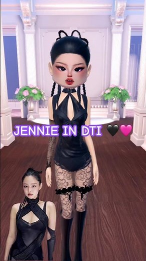 Jennie GO MV Outfit in DTI Roblox! 🖤🩷 #roblox #dresstoimpress #dti #blackpink #jennie