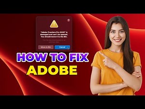 damaged and can't be opend. you should move it to the bin adobe how to fix