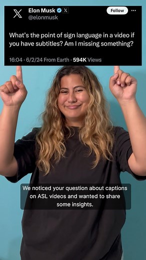 15K views · 679 reactions | Hey @elonmusk! Sign language is a human right, just like any other language. Sorenson invites you to visit our HQ and experience the richness of our community firsthand.  #ASL #Captions #Deafcommunity #Elonmusk | Sorenson | Facebook