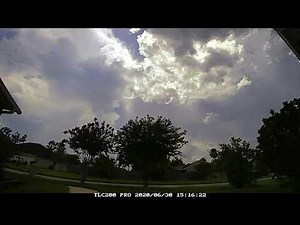 Large thunderstorm developing from birth, TimeLapsed - Jacksonville area, FL