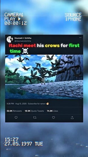 The Day Itachi Formed His Crow Contract 👁️🦅
