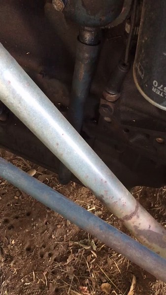 Close-up Examination of a FIAT 640 Tractor