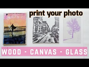 How to print your own photos on wood, canvas and glass! Gel plate photo transfer technique
