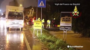 6K views · 106 reactions | As floodwaters swept through parts of Italy yesterday and today, firefighters carried out more than 175 water rescues. https://bit.ly/33OlNT2 | AccuWeather | Facebook