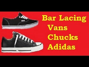 LADDER LACING: How To Bar Lace your Shoes in a Straight LINE -Jonny DIY