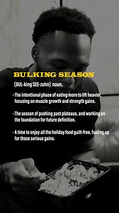 30K views · 42 reactions | Bulking season: where every rep is earned, and every bite is a step closer to the gains you’ve been chasing.  Fuel up, lift heavy, and let the results speak for themselves. What’s on your plate this season? #GoldsGym #BulkingSeason | Gold's Gym | Facebook