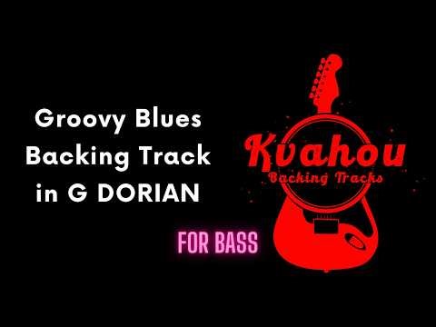 Groovy Blues BASS Backing Track in G Dorian