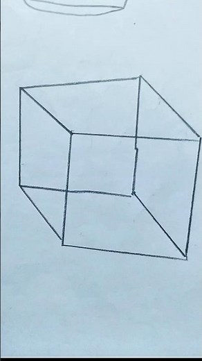 How to draw a cube#drawing#easydrawing#cube
