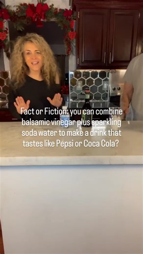 Fact or Fiction... You can make a drink that tastes like Coca-Cola using balsamic vinegar and sparkling soda water??! The healthy alternative to Coke??? #cocacola #comedyreels #healthylifestyle | Robin Fann Fitzgerald