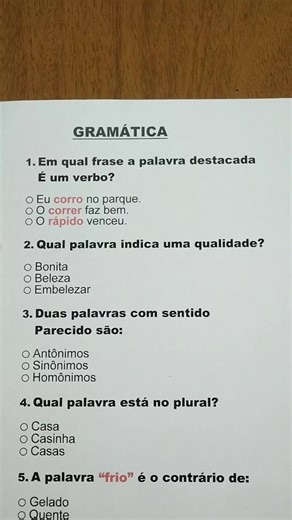 #quiz #portugues #gramatica #perguntas #perguntaserespostas