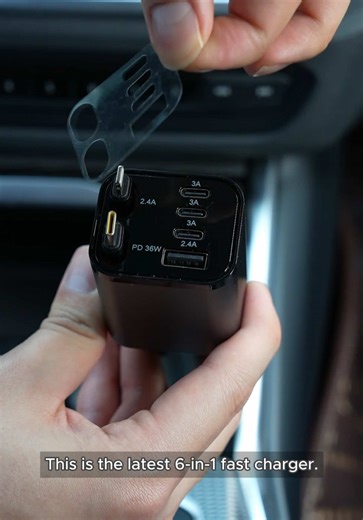 6-in-1 Car Charger: Fast Charging Solution for Devices
