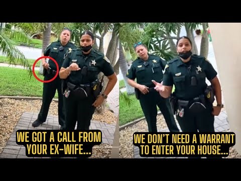 Lady Cops Explode When Homeowner Refuses Entry Without A Warrant