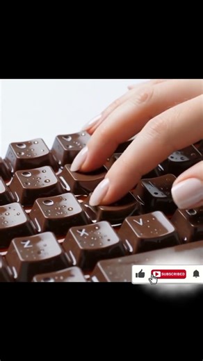 Do you like this keyboard with glass and chocolate 🍫 😋? #рек #клавиатура #keyboard