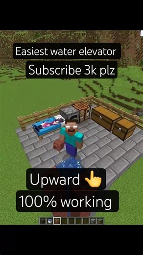 Easiest Water Elevator#shorts #viral #minecraft
