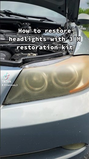 Headlight restoration- 3m Headlight restoration kit